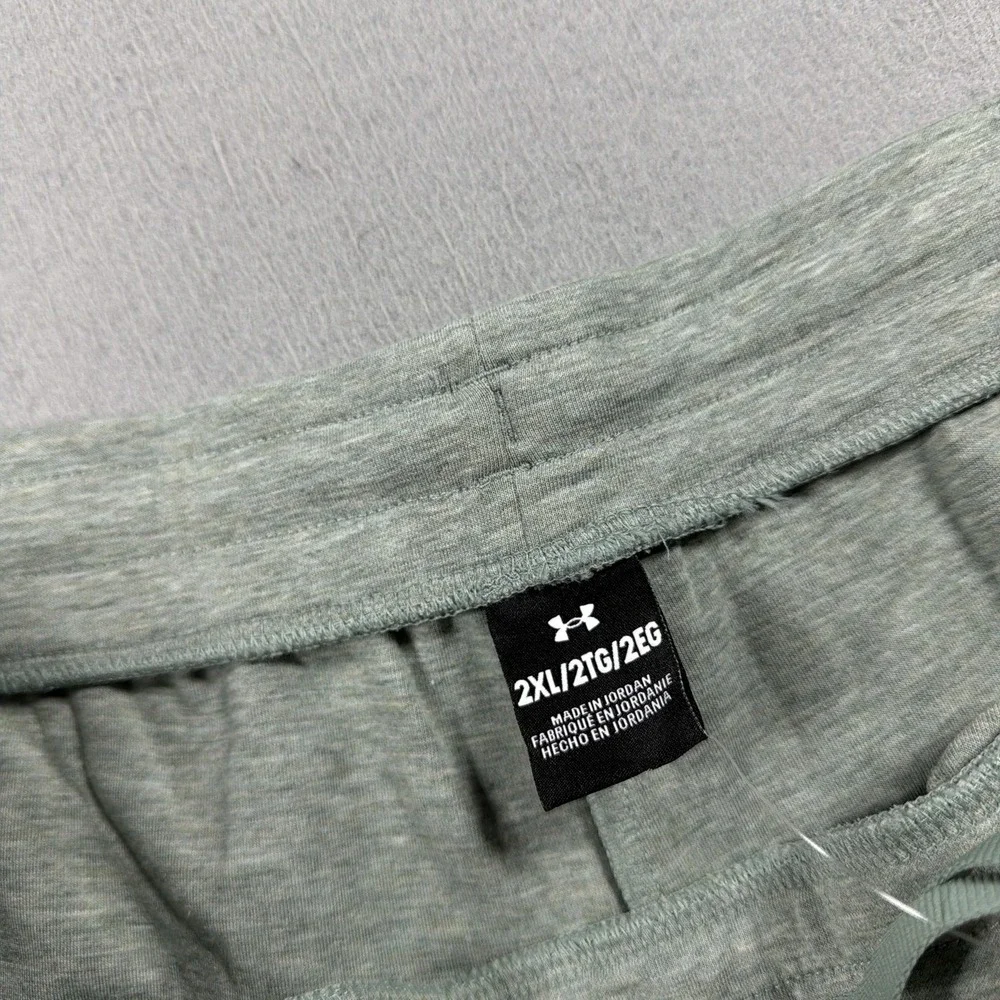 Under Armour Sweatpants Women 2XL Gray UA Unstoppable Fleece Wide Leg Drawstring
